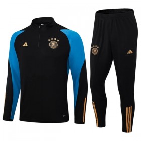 Deutschland Quarter Zip Sweatshirts Anzüge 2023-24 Schwarze